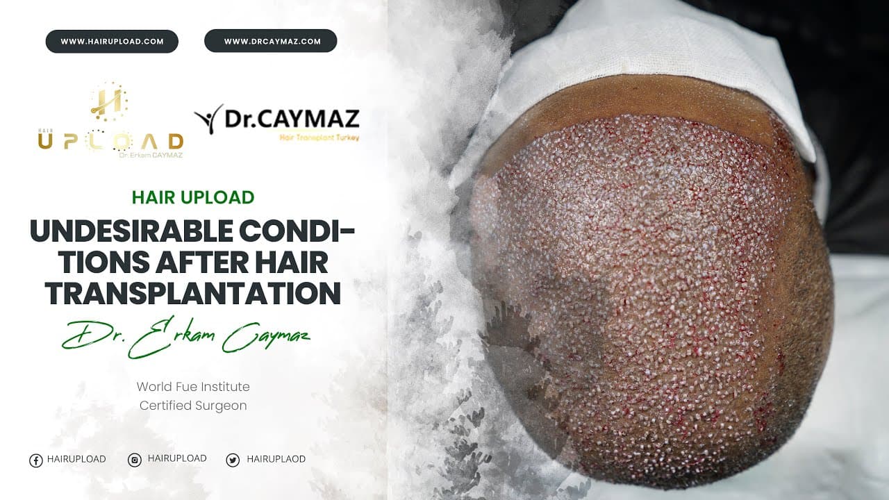 Undesirable conditions after hair transplantation