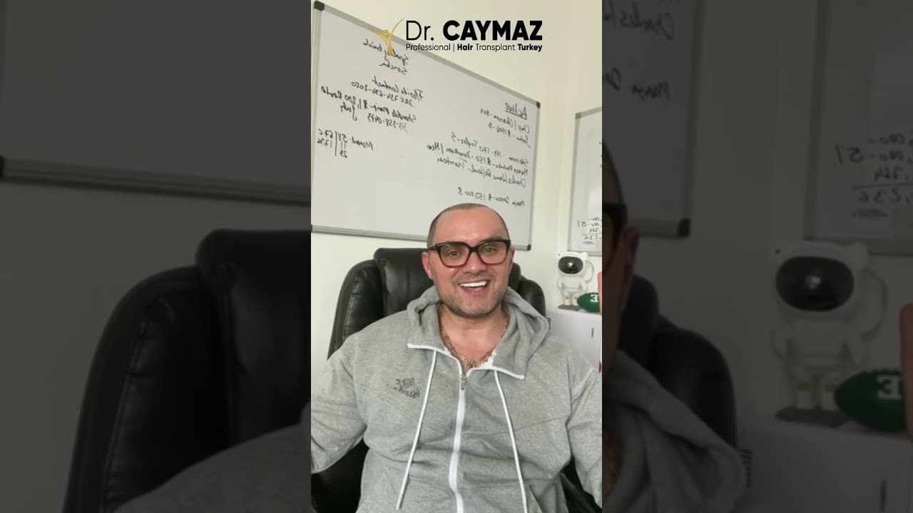 Mr.Florin from USA - Dr.Erkam CAYMAZ Hair Transplant 
